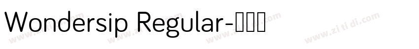 Wondersip Regular字体转换